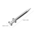 thumbnail image 2 of UPOUART 20Set Aerator Tool Silver Metal Grass Aerator Lawn Enhances Fertilizers Effectiveness, 2 of 7
