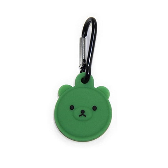 MesaSe Étui de Protection Compatible pour Airtag/Airtags, Étui de Protection Dessin Animé, Traqueur, Étui en Silicone Anti-Perte avec Boucle Métallique