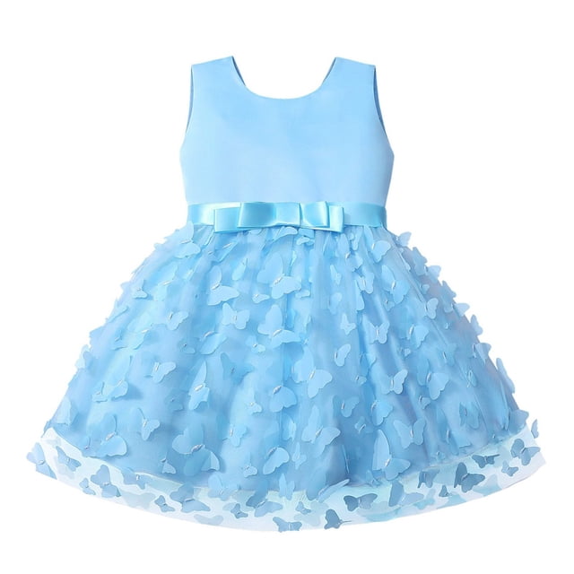 2025 Sans Manches Papillon 2T Cardigan Broderie Tulle Nœud Papillon Concours Baseball Robe Smockée Robe de Soirée Robe de Soirée s Robe de Mariage pour Enfants Vêtements Mode