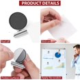 thumbnail image 4 of 8 Pack Fridge Magnets Refrigerator Magnets Magnetic Clips Perfect for Refrigerator Whiteboard Magnets Photo Displays Home School Use Heavy Duty Magnetic Clips (Silver), 4 of 4