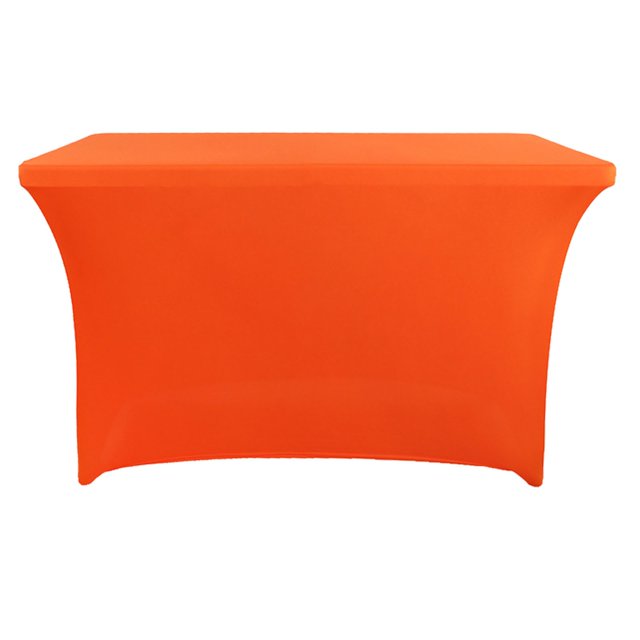 6Ft Rectangular Banquet Table Elastic Table Cover, Spandex Table Cover for 6 Foot Rectangle Tables 6 Pack Tablecloth Elastic 6Ft Folding Tablecloths for Vendor Booth Display Banquet Buffet Event Craft