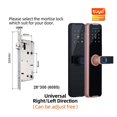 thumbnail image 2 of Door Lock, Tuya Smart Door Lock Digital Electronic Lock With Smart Card/password/key Unlock/USB Emerncy Charging ,Easy to Install, 2 of 7