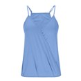 thumbnail image 3 of Timegard Camisole pour Femmes à Bretelles Ajustables, Col en V Plongeant, Froncée, Confortable, Décontractée, Mode, 3 of 4