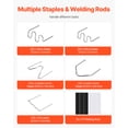 thumbnail image 4 of VEVOR Plastic Welder Kit 100W Plastic Welder Gun and Iron 1000 Staples&60 Rods, 4 of 9