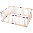thumbnail image 1 of Pemberly Row Baby Solid Wood Saftey Gate with Blue connector, 1 of 4
