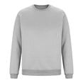 thumbnail image 3 of cfhntfmh Chandails Molletonnés pour Hommes Grande Taille Décontractés à Col Rond à Manches Longues Hauts Basiques Molleton Doux Chandails Molletonnés Unis, 3 of 6