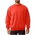 thumbnail image 1 of cfhntfmh Chandails Molletonnés pour Hommes Grande Taille Décontractés à Col Rond à Manches Longues Hauts Basiques Molleton Doux Chandails Molletonnés Unis, 1 of 6