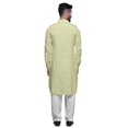thumbnail image 3 of Atasi Kurta Pathani Classique à Col pour Garçons Chemise en Rayonne à Poche avant, 3 of 5