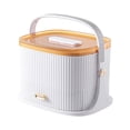 thumbnail image 2 of Yinanstore Medicine Organizer Container Portable Empty Multipurpose Large Capacity Medicine Box First Aid Box for Household Camping Dorm White, 2 of 8