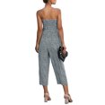 thumbnail image 3 of DYMADE Womens Summer Strapless Wide Leg Jumpsuit Capri Pants Sleeveless Romper, 3 of 4