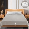 thumbnail image 2 of Beige Electric Heated Blanket, Double Control Warming Mattress Pad With Zoning Temperature, Auto Shutoff And Polyester Material For Bed, Sofa, Winter Use 61.81X83.86X9.84In 4.92Lb, 2 of 8