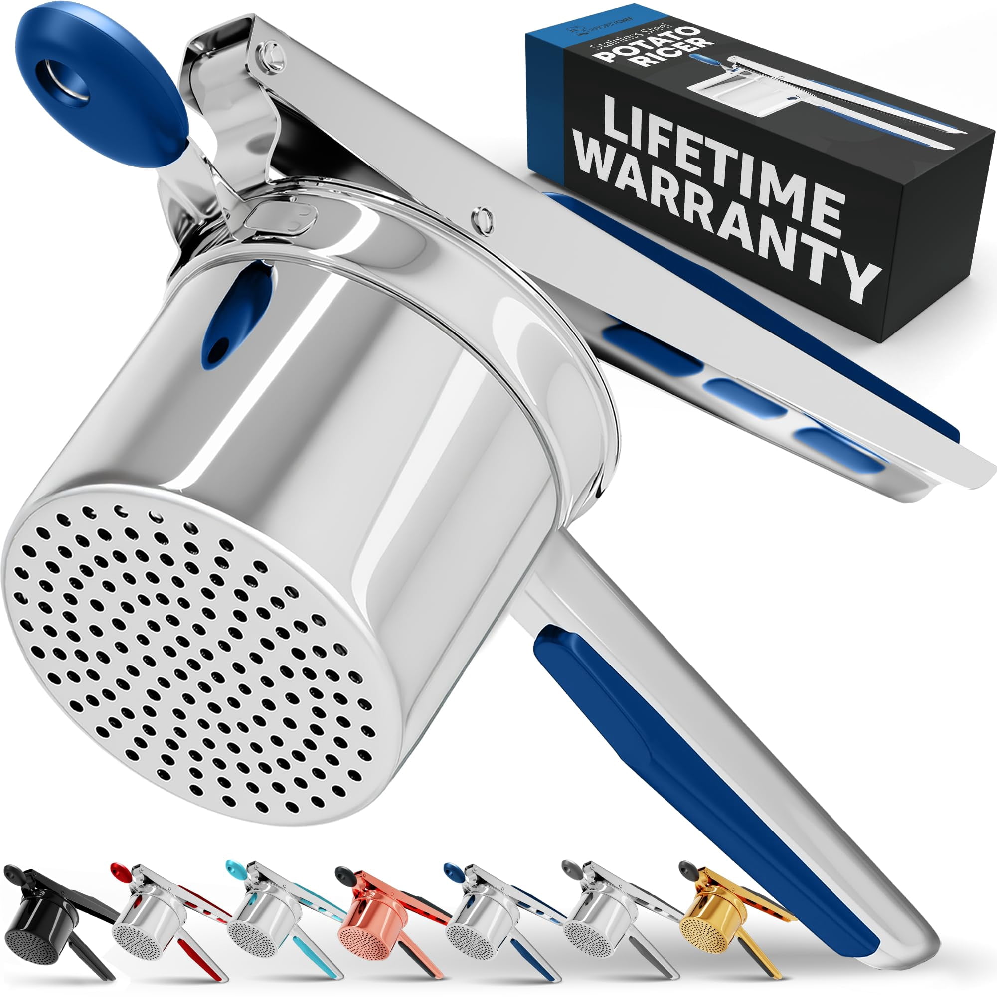 調理器具 prioritychef Potato Ricer and Masher PriorityChef Large 15oz Potato Ricer, Heavy Duty Stainless Steel