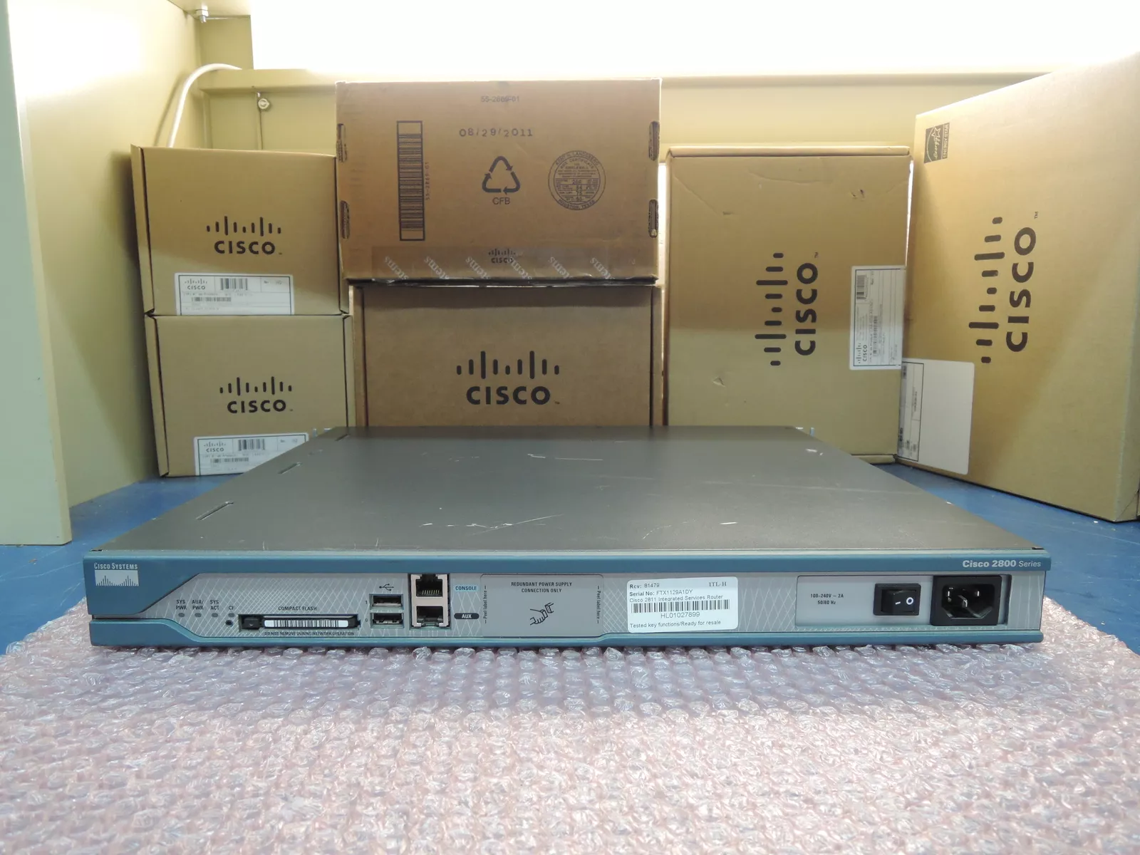 USED Cisco C2811-VSEC-SRST/K9 VSEC Router Bundle