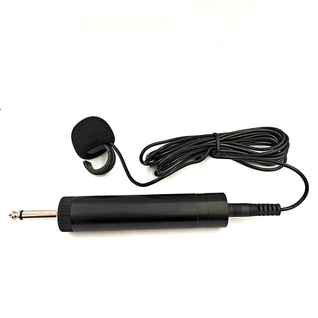 QualitChoice 5-Meter-Long Wired Microphone For Guitarists, Microphone, Microphone Microphone Suitable For Erhu, And (Black) Ring Wheat