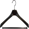 thumbnail image 1 of Matte Black Plastic 4-Notches Top Hanger  25 Pack, 1 of 4