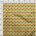 thumbnail image 2 of oneOone Silk Tabby Light Blue Fabric Fruits Craft Projects Decor Fabric Printed By The Yard 42 Inch Wide, 2 of 3