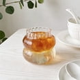 thumbnail image 2 of TIELUTT 3 Styles Glass Cups 650ML/530ML/410ML Drinking Glassware Ripple Glasses for Iced Coffee Acrylic Drinking Glasses Set Lolly Cups Wavy Double Layer Glass Mug Tumbler Glass Cups Dinner Glasses, 2 of 4