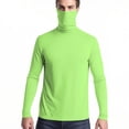 thumbnail image 4 of Ovbmpzd Hauts Verts pour Femmes Manches Longues Protection Solaire T-Shirts Unis Respirants Chemises pour Femmes P, 4 of 8