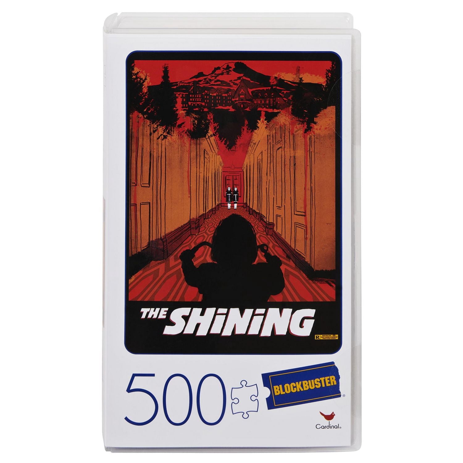 The Shining - Puzzle de 500 pièces dans une boîte rétro en plastique façon boîtier de vidéocassette Blockbuster