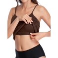 thumbnail image 4 of Charmo Women's Basic Cami Adjustable Spaghetti Strap Built in Bra Tank Top 2 Pack, 4 of 6