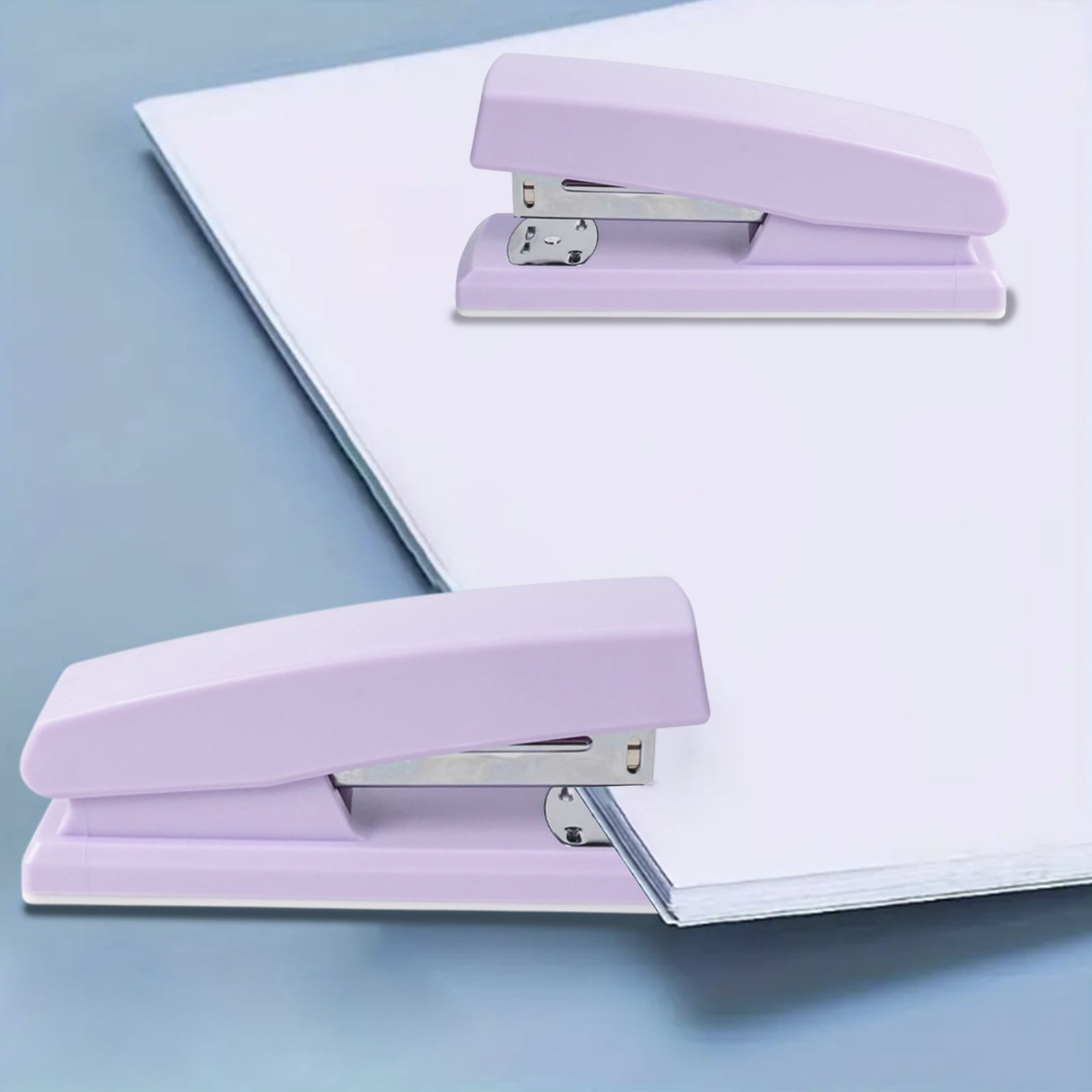 Dvkptbk Macaron Color Stapler Home Portable Mini Student Binding Machine Office Bookable Medium Seam Effortless Stapler