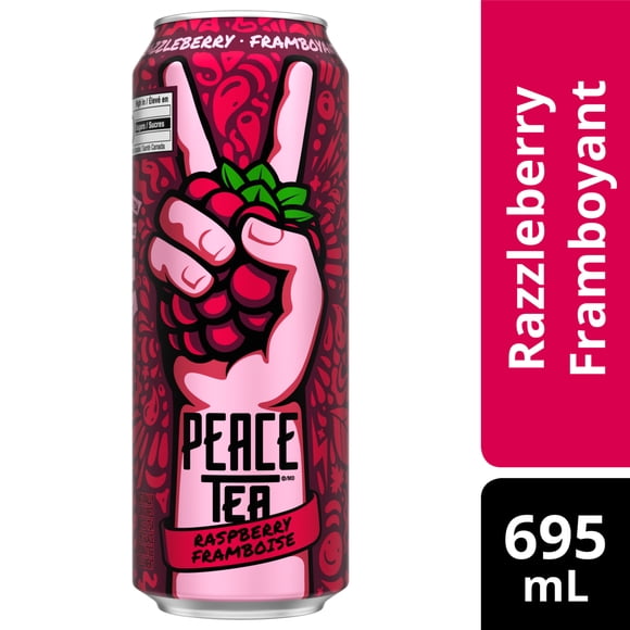 Peace Tea Razzleberry Iced Tea Can, 695 mL