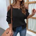 thumbnail image 4 of Qertyioot Pulls-overs pour Femmes, Mode Décontractée à Manches Longues Sweater, 4 of 6
