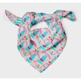 thumbnail image 3 of Bimba Gray Text & Bunny Kids Pure Silk Printed Head Bandanas Summer Neck Wrap Scarf 40 x 40 Inches, 3 of 6