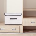thumbnail image 5 of Yhmxh Home Rangement-Bacs de Rangement Contenant de Rangement Boîte de Rangement Pliable avec Couvercle 2 Pcs (Grande + Petite) Boîte de Rangement en Tissu avec Couvercle, Boîte de Rangement pour Garde-Robe, Organisation de la Pièce, Rangement de Bureau, Rangement pour Jouets, 5 of 5