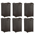 thumbnail image 1 of Suncast Trash Hideaway Outdoor Patio 33 Gal Garbage Waste Trash Can Bin (6 Pack), 1 of 12