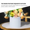 thumbnail image 2 of SHISUYAN 2pcs Floral Arrangements Flower Box Round Box for Proposal Wedding Birthday, 2 of 9