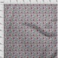 thumbnail image 3 of oneOone Silk Tabby Fabric Leaves & Floral Block Print Sewing Fabric BTY 42 Inch Wide, 3 of 4