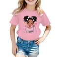 thumbnail image 1 of PMVFHDE T-Shirts pour Fille Jolis Hauts d'Été pour Fille Jolis T-Shirts pour Fille Hauts Filles T-Shirts Graphiques Enfant Filles Joli Graphique Col Rond Manche Courte Tee T-Shirt d'Été Rose,11-12 Ans, 1 of 5