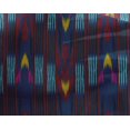 thumbnail image 4 of oneOone Georgette Viscose Fabric Stripe Ikat Print Fabric By Yard 42 Inch Wide, 4 of 4