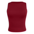 thumbnail image 4 of MIASHUI Womens Tank Tops Trendy Summer Crewneck Sleeveless Casual Basic Top,Wine,L, 4 of 6