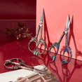 thumbnail image 2 of HLONK 2Inch Stainless Steel Scissors Silver Sewing Embroidery Scissors Small Precision Detail Scissors Vintage Shears Sharp Cutter for Fabric Paper Cutting Craft Art Work DIY Tool DIY, 2 of 7