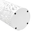 thumbnail image 3 of vidaXL Umbrella Stand Leaves Steel White, 3 of 4