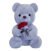 Teddy Bear Stuffed Animals with Rose Giant Teddy Bear Plush Stuffed Animals Toy Soft Gifts for Birthday/Valentine‘s Day