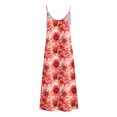 thumbnail image 4 of Ovzne Robes d'Été pour Femmes Robe pour Femme Robes d'Été pour Femmes Imprimé Sans Manches Col Rond Robe Décontractée Longues Robes Robe de Vacances Imprimée Liquidation, 4 of 5