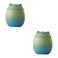 thumbnail image 3 of Baohd Large Capacity Ceramic Canisters Cute For Wide Application Sturdy And Durable Ceramics Cat Form Ceramic Tea Jars blue-green 150ml 2Set, 3 of 6