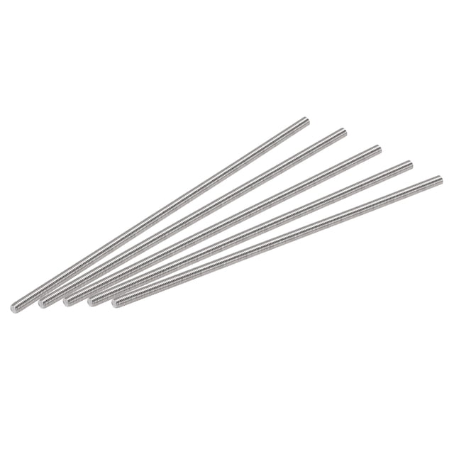Unique Bargains M3 x 100mm Fully Threaded Rod 304 Stainless Steel Right Hand Threads 15 Pack