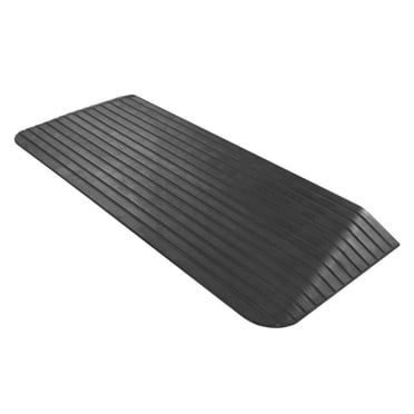 Silver Spring Solid Rubber Threshold Ramp for Wheelchairs, Scooters & More, 2" Rise, Black
