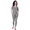 thumbnail image 3 of Moomaya Ensemble de Nuit Simple pour Femmes avec Pyjama en Coton 2 Pcs Chemises de Nuit-7lc, 3 of 7