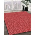 thumbnail image 3 of Ahgly Company Tapis d'Intérieur Lavables à la Machine, Carrés, Transitionnels, Rouges, 3 Pi Carrés, 3 of 7