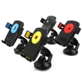 thumbnail image 3 of Car Phone Mount Holder Support Windshield Dashboard Universal Car Mobile Phone Cradle for Smartphone and GPS (Black), 3 of 8