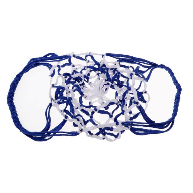 pitrice Sac de Ballon en Maille Ballon de Basketball Multifonctionnel Sac de Transport en Filet Bleu Blanc