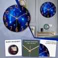 thumbnail image 1 of WIFKLSIIPG Glass Living Room Geometric Wall Clock Quartz Clock Wall Watch Silent Clock, 1 of 8
