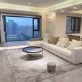 thumbnail image 1 of Modern Abstract Area Rug, Non-Shedding Living Room Bedroom Dining Home Office Crystal Velvet Carpet, 6' x 8', White / Gray, 1 of 3