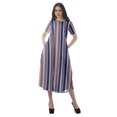 thumbnail image 4 of Moomaya Tunique à Manches Courtes pour Femmes, Robes de Cocktail en Coton Flex Imprimées, 4 of 5