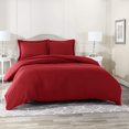 thumbnail image 1 of 800 Thread Count 100% Egyptian Cotton 3 Piece Duvet Set with Zipper Closure & Corner 3 Pc Duvet Set Solid Pattern, 1 of 4